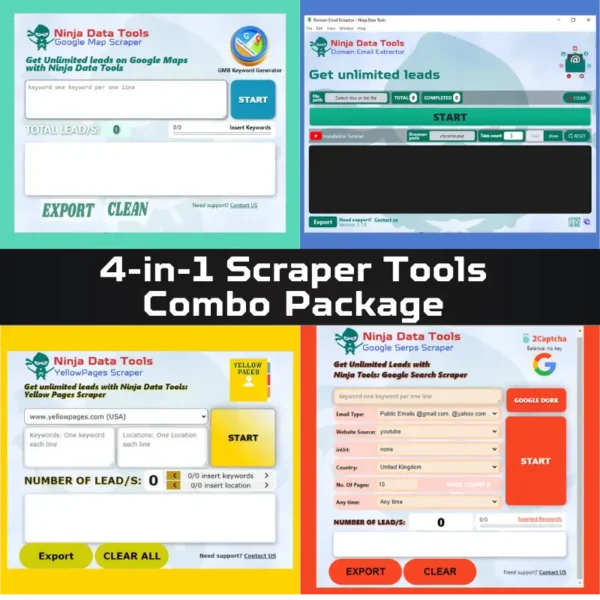 4-in-1 Scraper Tools Combo Package